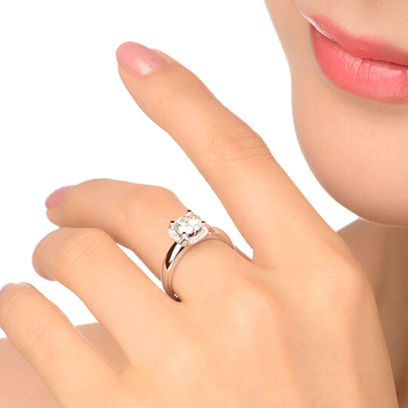 Модные ювелирные украшения Золотое квадратное кольцо свадебные кольца для