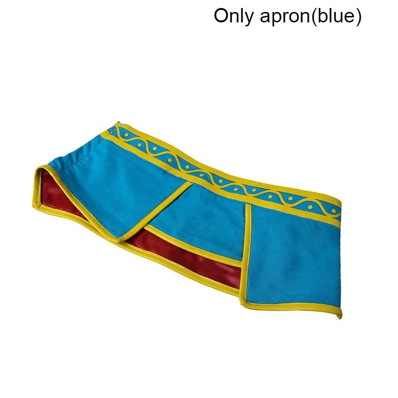 Only blue Apron Легенда о Zelda Дыхание дикий принцесса Zelda Косплэй Хеллоуин костюм карнавал Аниме Костюм для взрослых Для женщин индивидуальный заказ - Цвет: Only blue Apron