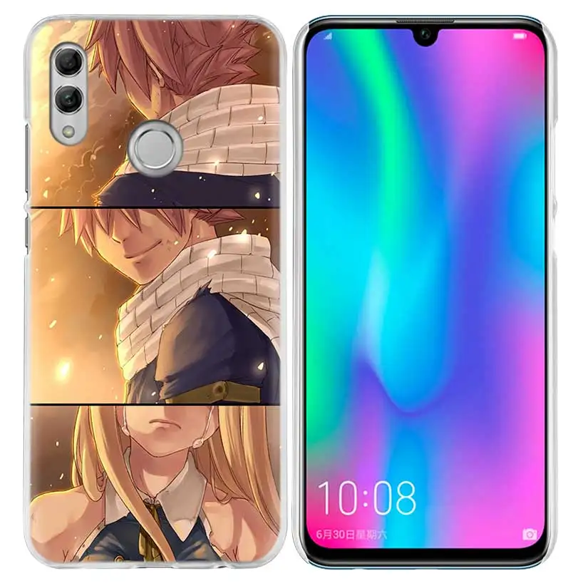 FAIRY TAIL чехол для huawei Honor 8X Y9 9 10 Lite Play 7C 8C 8S 8A фотоаппаратов моментальной печати 7S 7A Pro V20 20i Y6 Y7 Y5 жесткий чехол с рисунком из аниме чехол для телефона Capa