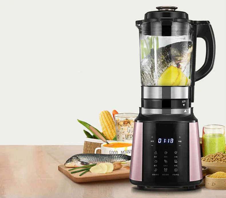 

Blenders The broken wall food machine heats the home full automatic multi-function glass health and auxiliary soybean milk.