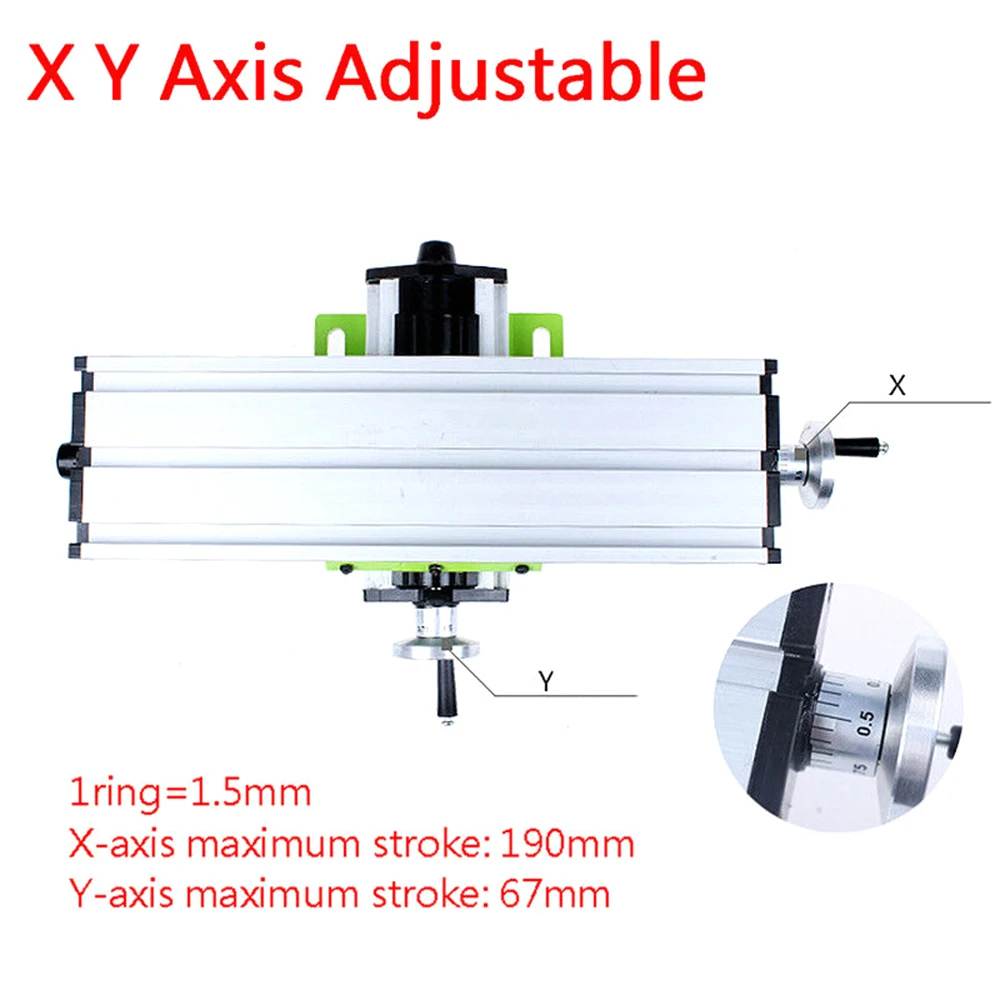 Mini Milling Machine Multi-function Bench Drill Vise Fixture X Y Axis Adjustable Feeder Work Table Wood Cutter | Инструменты