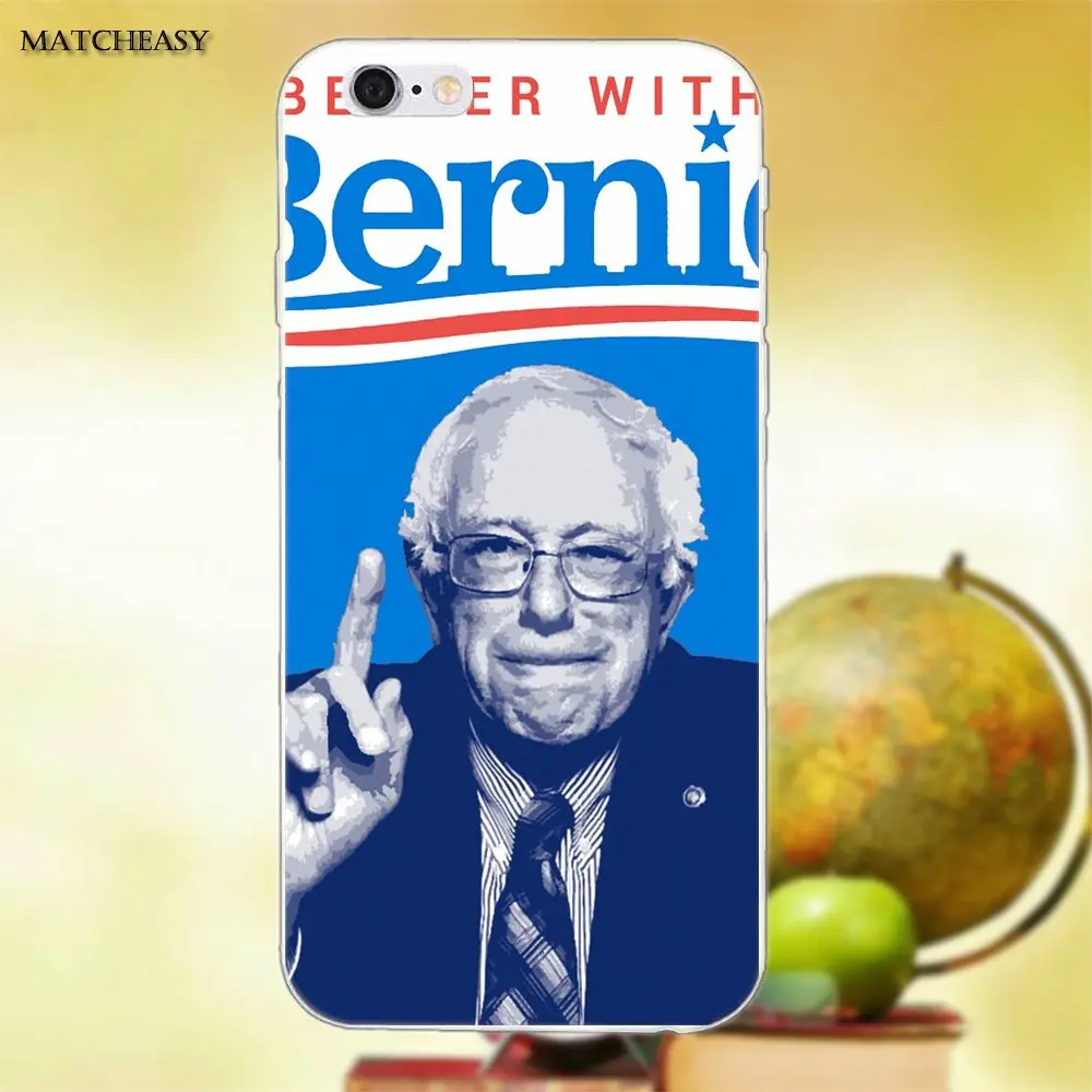 Чехол для Apple iPhone X XS Max XR 4 4S 5 5C SE 6 6S 7 8 Plus из ТПУ Bernie Sanders | Мобильные телефоны и