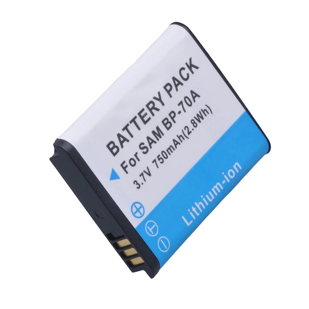Литий-ионный аккумулятор BP 70A BP70A 750 мАч 2 шт. для Samsung ST66 ST700 ST88 ES65 MV800 PL120 PL170 ES80 |