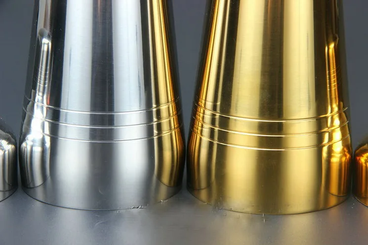 Новый дизайн позолоченный Большой шейкер для коктейлей из нержавеющей стали