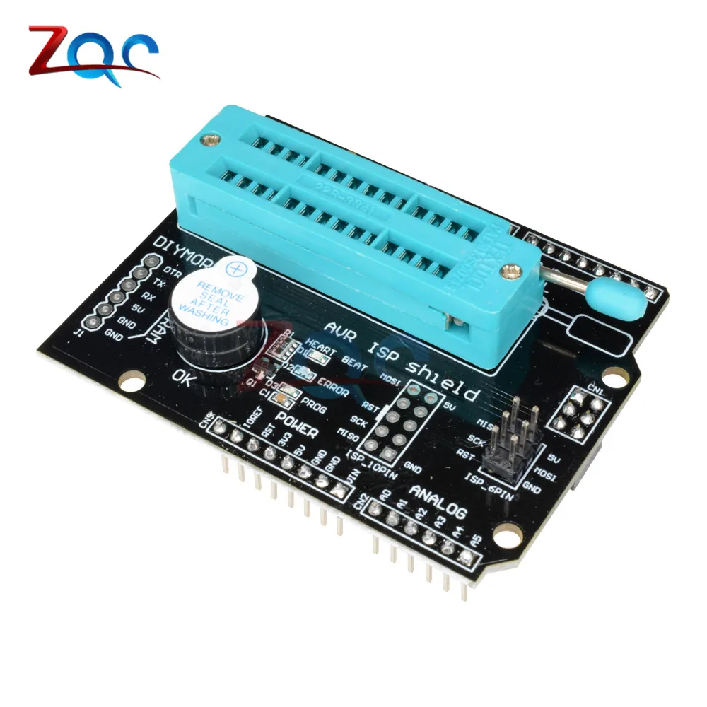 AVR ISP программатор загрузчика с зажигающим щитком Atmega328P внешний светодиодный