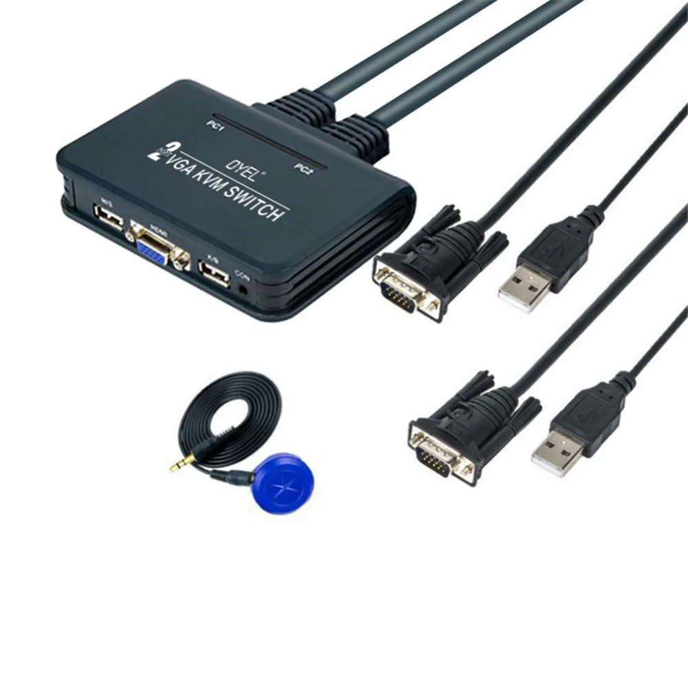 Переключатель VGA KVM two in one кнопка порт одна машина для Win98/ME/2KP4/XP/2003 Linux Apple