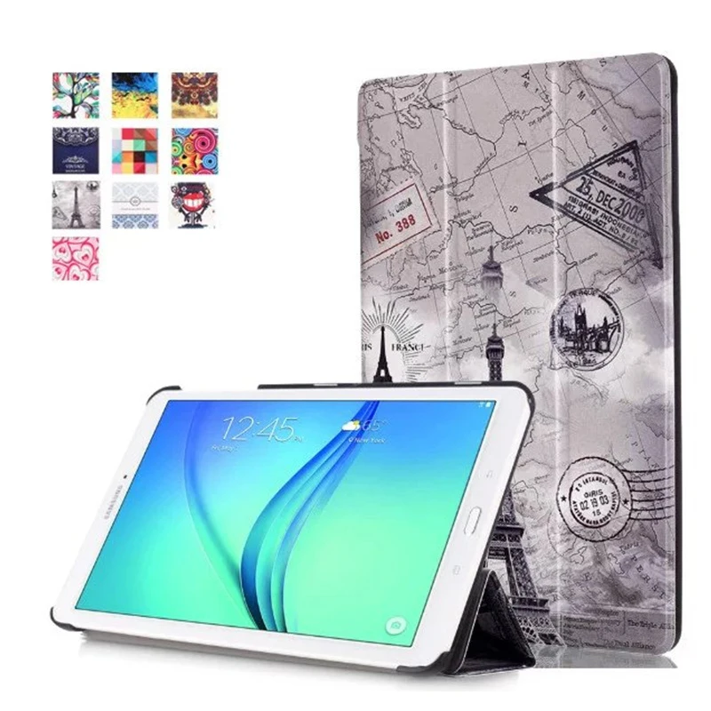 Новый чехол из искусственной кожи для Samsung Galaxy Tab E 9 6 T560 T561 чехлы планшетов с