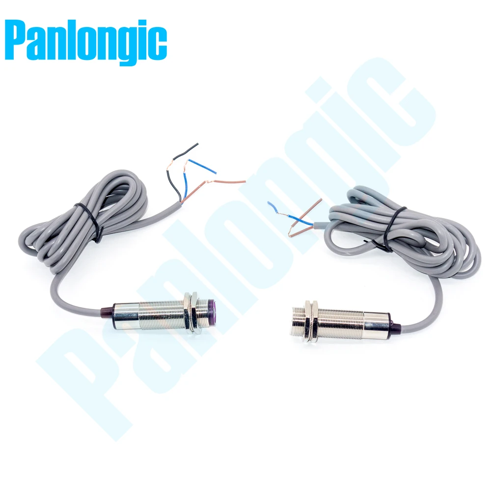 Фотоэлектрический цилиндрический усилитель M18 E3F18 10DP1 Laser Through Beam PNP NO Type DC 12 24V