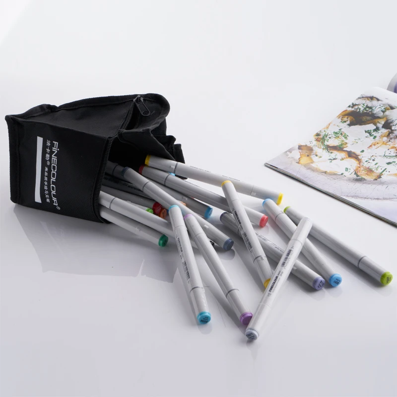 Двусторонние профессиональные художественные маркеры Finecolour EF101 для