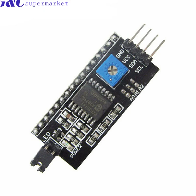 1602 Модуль ЖКД синий/желто зеленый экран с IIC/I2C 16x2 ЖК модуль подсветки LCD + I2C IIC 5V Для