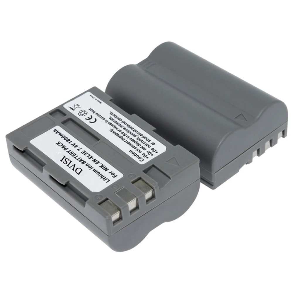 2 шт. аккумулятор и зарядное устройство USB для Nikon ENEL3E EN EL3E D30 D50 D70 D90 D70S D300 |