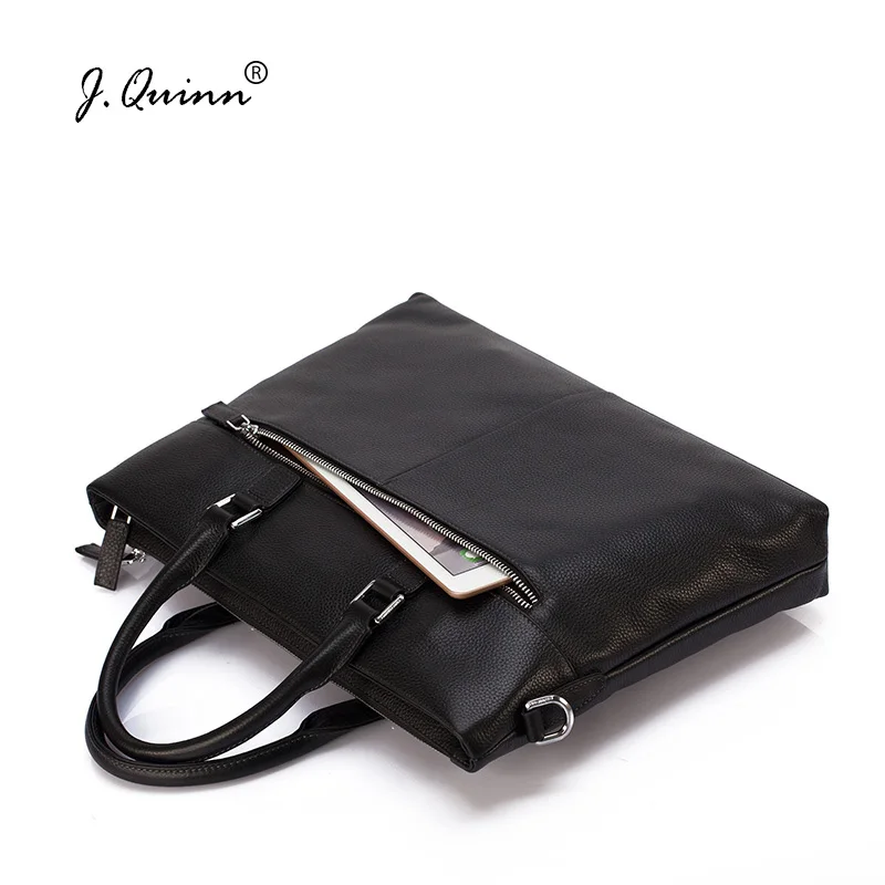 Мужская сумка для ноутбука J.Quinn из натуральной кожи качественные сумки воловьей