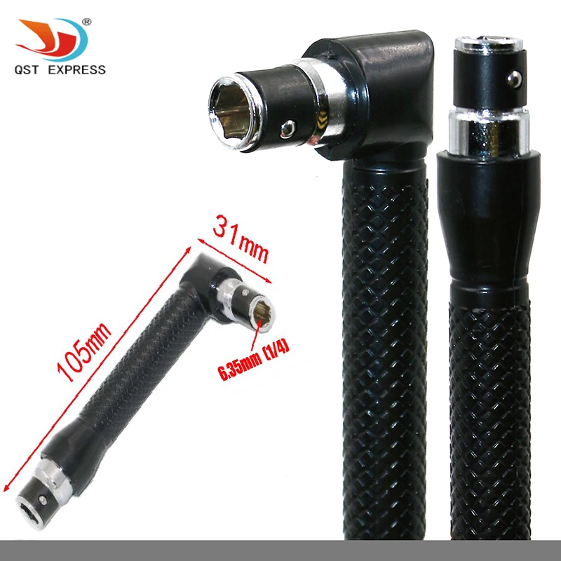

QSTEXPRESS L-shape Mini Double Head Socket Wrench Suitable For Routine Screwdriver Bits Utility Tool