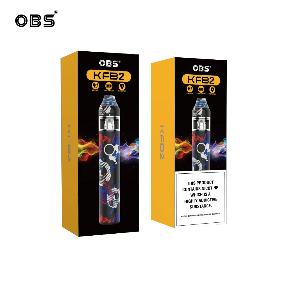 Оригинальный комплект OBS KFB2 с 2 мл баком встроенный в 1500 мАч мод Vape Pen S2 mesh N1 coil