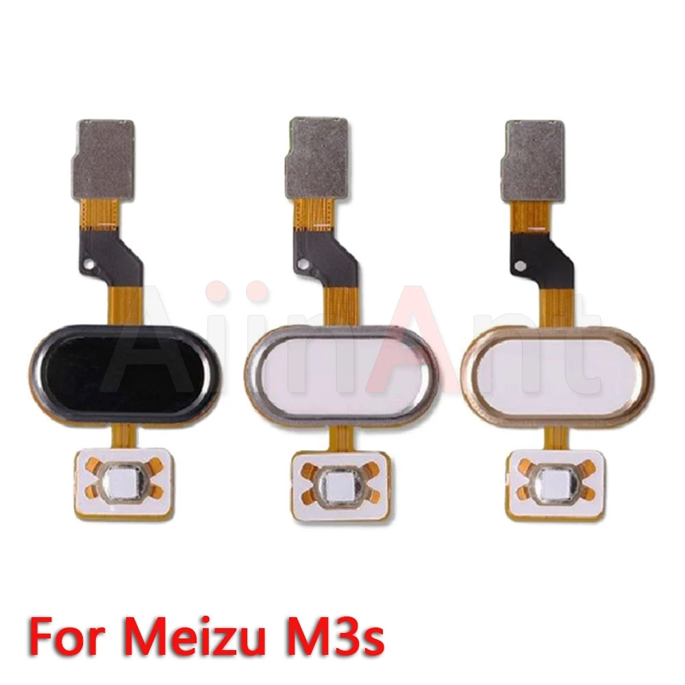 aiinant original home key fingerprint return button touch id sensor flex ribbon cable for meizu m3 note m3s mobile phone parts free global shipping