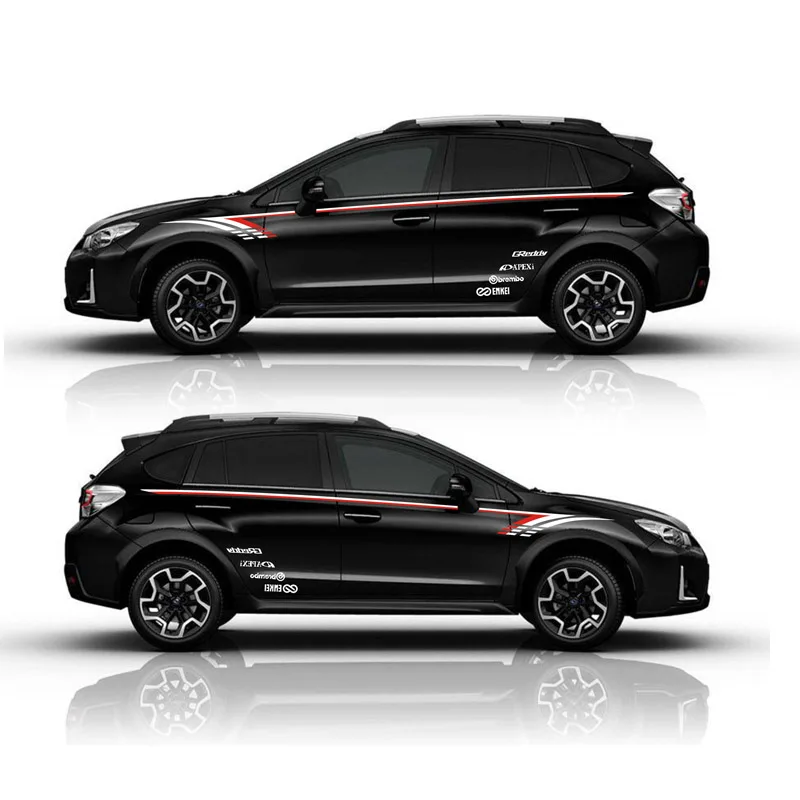 TAIYAO автомобильный стильный спортивный автомобильный стикер для Subaru XV зрение 2.0I Mark Levinson автомобильные аксессуары и наклейки авто стикер - Название цвета: Black car