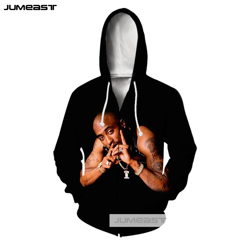Jumeast/брендовая одежда с 3D принтом для мужчин/женщин американская певица 2pac