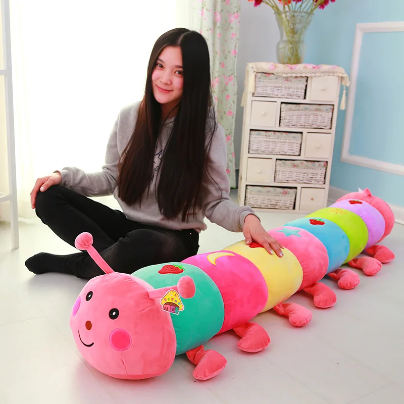 50 ~ 190 см красочные рисунками из мультфильмов caterpillar плюшевые игрушки куклы мягкие