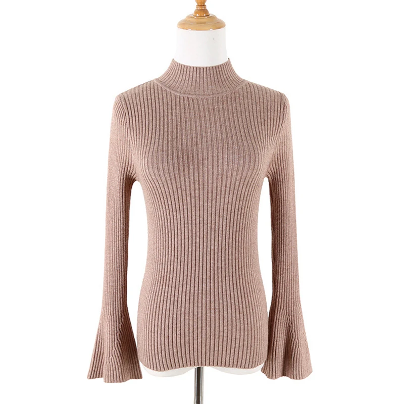 UPPIN Korean Fashion Women Pullovers Turtleneck Knit Thick Long Sleeve High Elastic Solid Sweater Tops 2018 Fall Winter Jumper | Женская