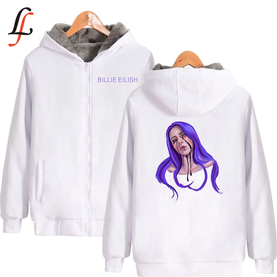 Billie Eilish/толстая толстовка с капюшоном очень теплое пальто зимняя куртка на