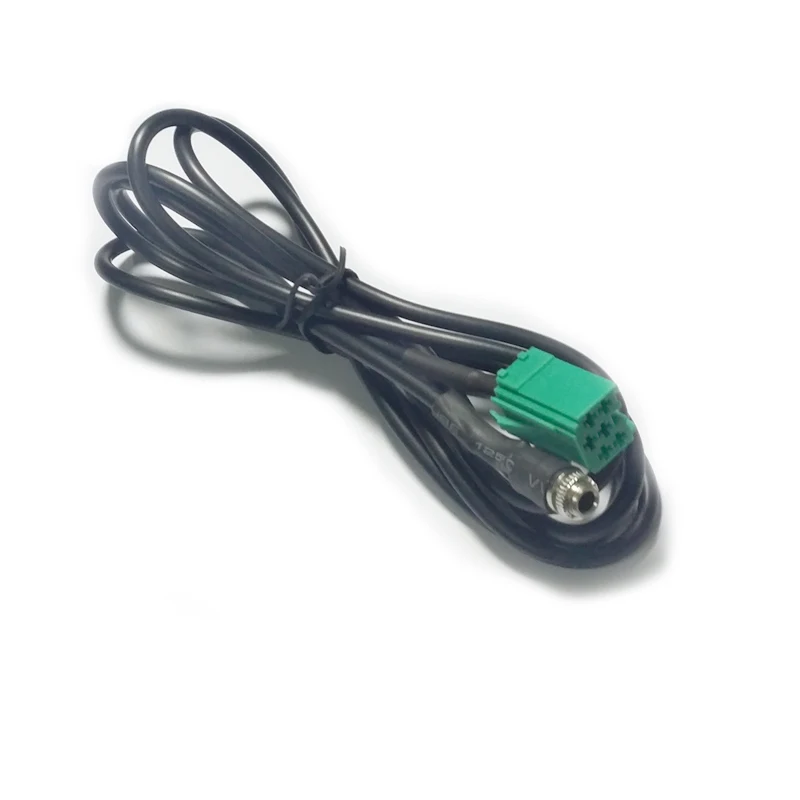 

Biurlink Car Radio Aux Cable Mini ISO 6Pin 3.5MM Jack Aux Adapter for Renault 2009 Updatelist Radio