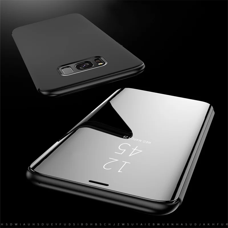 Чехол для Samsung Galaxy J7 Plus C8 умный зеркальный защитный чехол Карманный телефона |