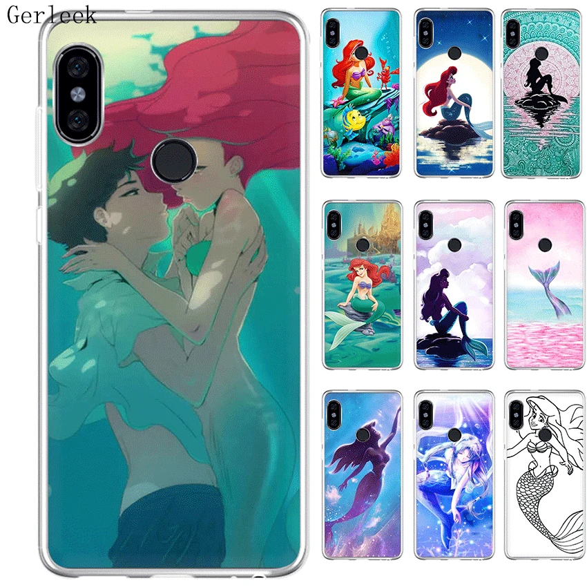 Жесткий чехол Desxz Ariel Little Mermaid De для Xiaomi Mi A2 A1 5X 6X 6 8 9 9se 5 5S MAX 3 Lite|Чехлы-накладки| |