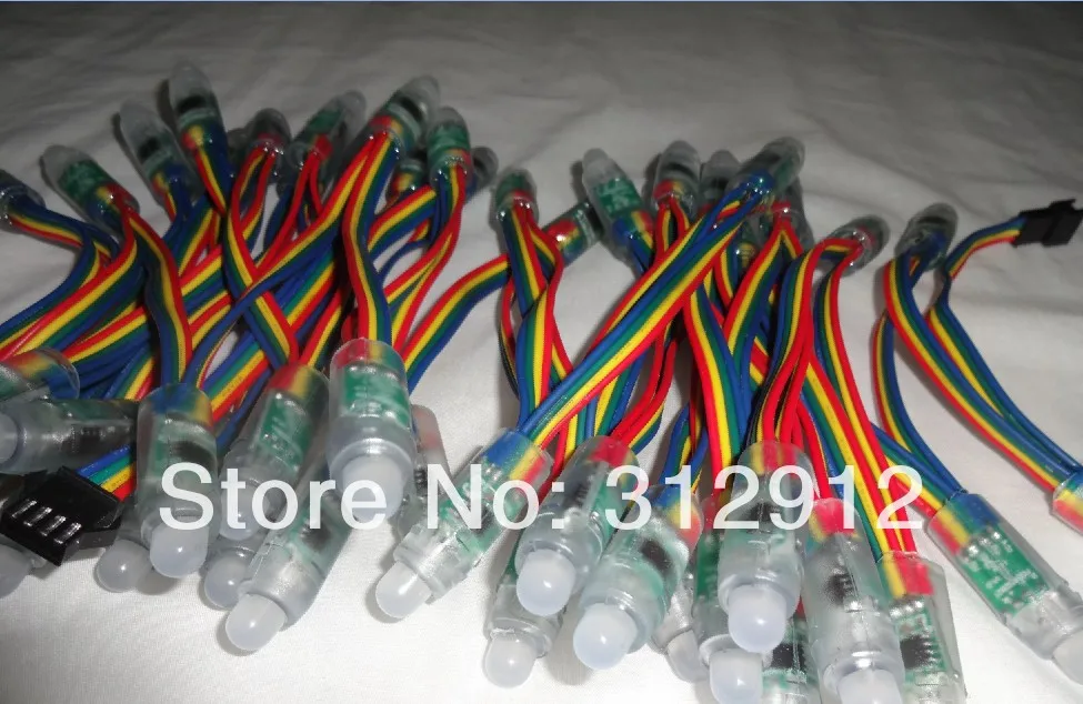 50 шт. 5 в постоянного тока 12 мм WS2821A DMX512 светодиодный пиксельный узел + WS2821 DMX запись