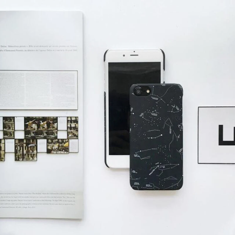 Милый чехол для телефона с изображением созвездия Луны для iphone XS Max X XR 8 7 6 S Plus 5 5S SE чехол s Ретро Вселенная серия задняя крышка Капа