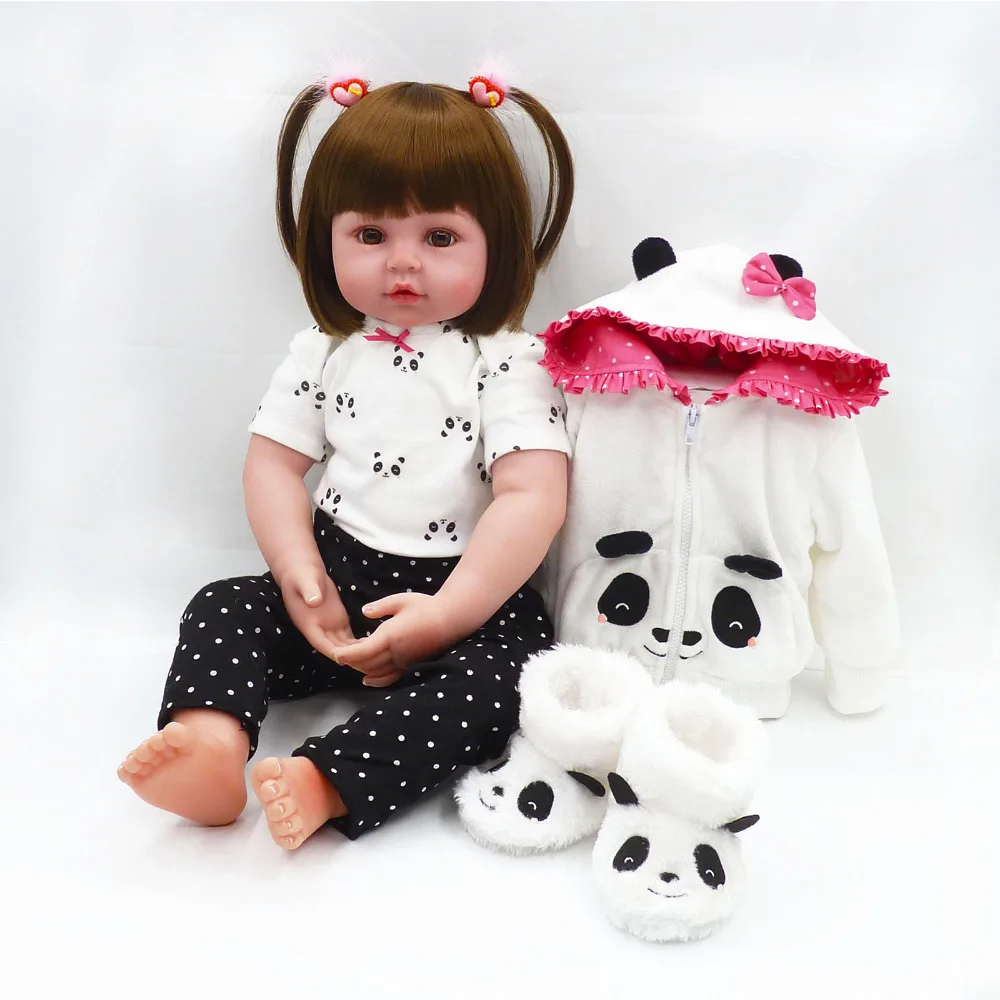 Nicery 18/24 дюймов 45/60 см Bebe Кукла младенец Реалистичная мягкая силиконовая мальчик