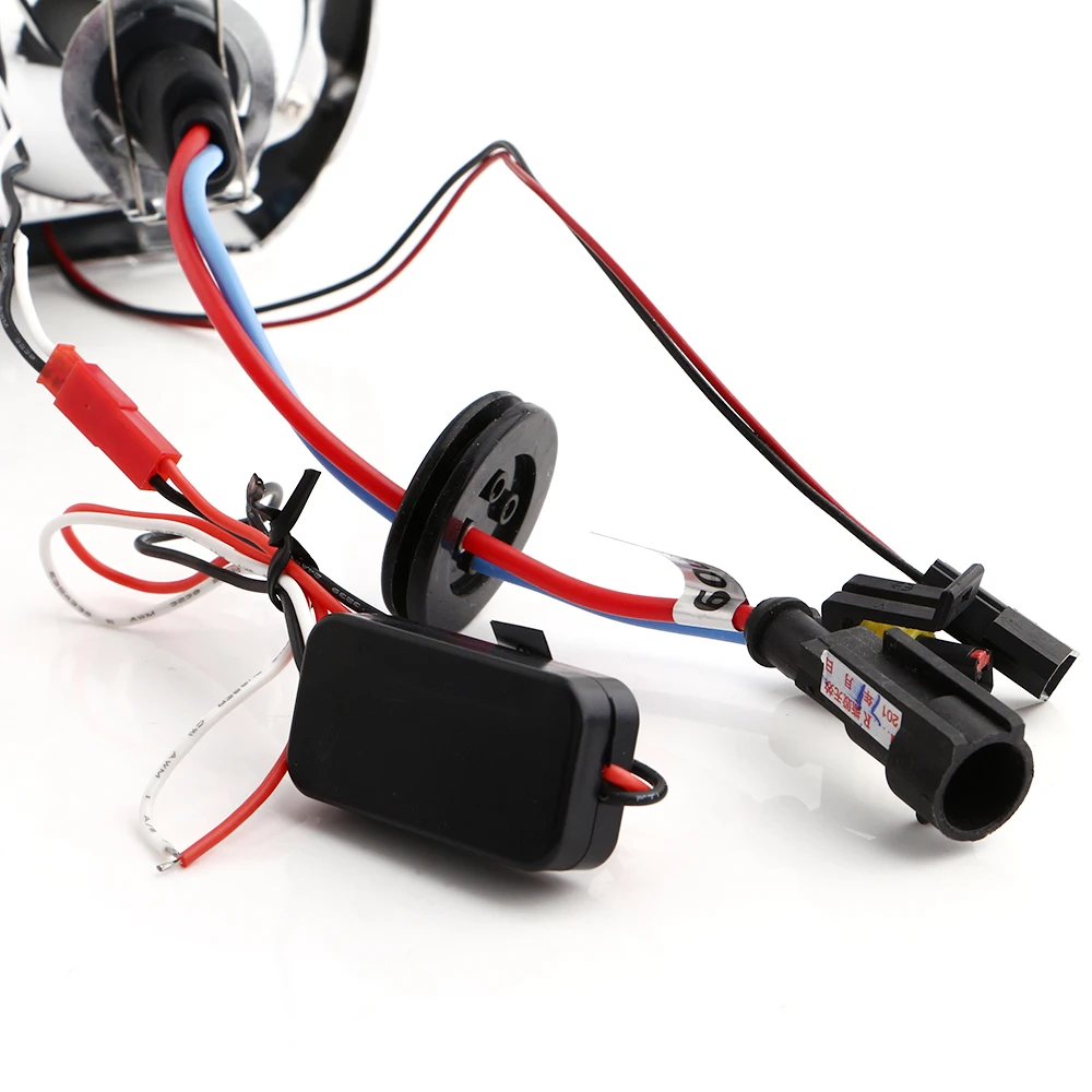 YM E-Bright 1 комплект 3 дюйма 4300K 6000K 8000K HID биксеноновые фары прожекторные линзы 12 В DC 35