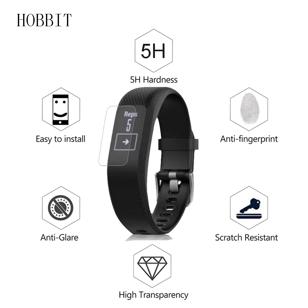 3 упаковки для спортивных смарт часов Garmin Vivosmart Противоударная Взрывозащищенная