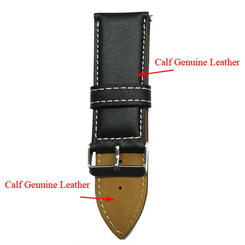 Ремешок для часов 30 мм черный ремешок большого размера в винтажном стиле из