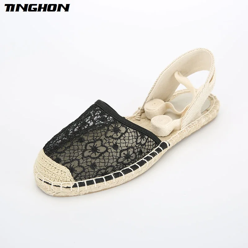 New Summer Women Espadrilles Ankle Strap Platform Sandals Lace Flower up Flat 35-43 | Обувь