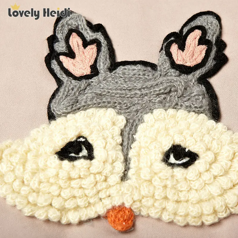 Прекрасные Новорожденных Девочек Платья Осень Мультфильм 3D птица С Длинным