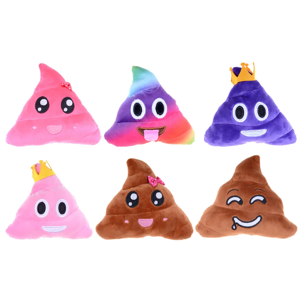 Улыбка смешное лицо Подушка подарок Забавный какашка/poo Диван Декоративные подушки мягкие плюшевые Coussin Cojines 6 стилей