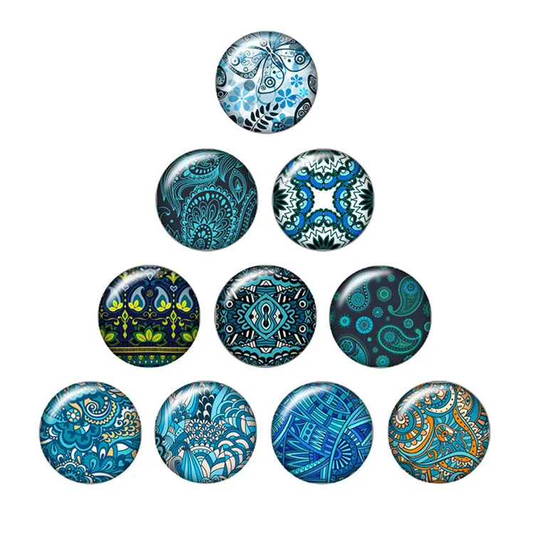 10 шт. круглые стеклянные кабошоны с рисунком 12/16/18/25 мм|photo glass cabochons|glass cabochonpattern