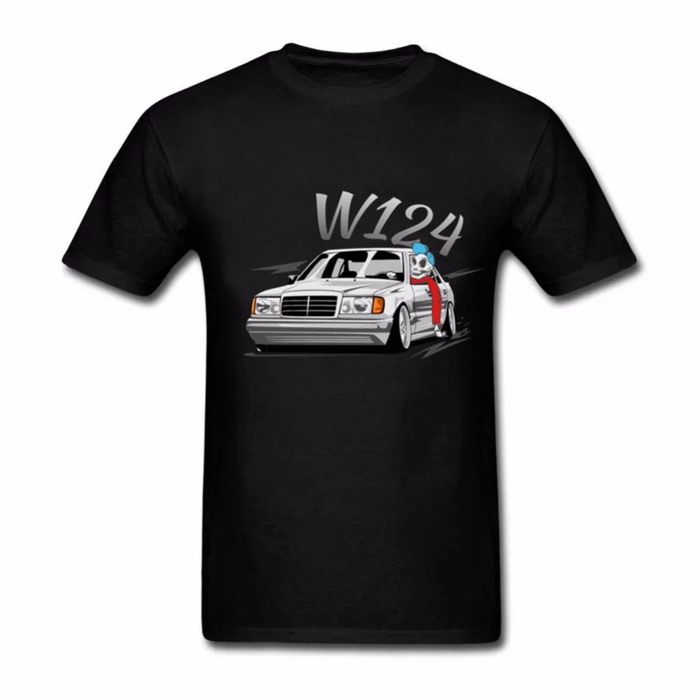 2018 New Funny T Shirt Men w124 novelty For Short Sleeve graphic tees men cartoon Skull Cars Summer Top Plus Size | Мужская одежда
