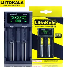 Liitokala Lii-S2 Double slot 18650 Battery Charger 1.2V 3.7V 3.2V AA/AAA 26650 21700 NiMH li-ion battery Smart Charger
