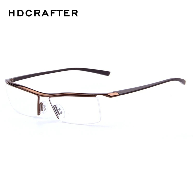 Очки HDCRAFTER 2018 мужские без оправы квадратная оправа для очков близорукости