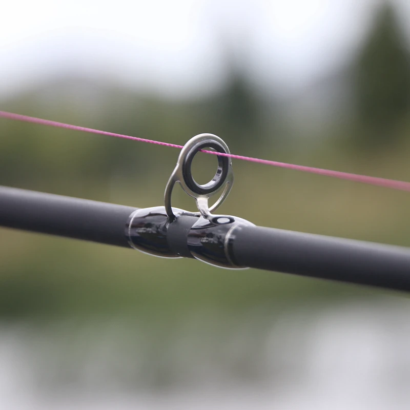 1.8M Carbon Fishing Rod M/ML Power Hand Fishing Tackle Lure Spinning Fishing Trout Rod wooden handle pole Free shipping