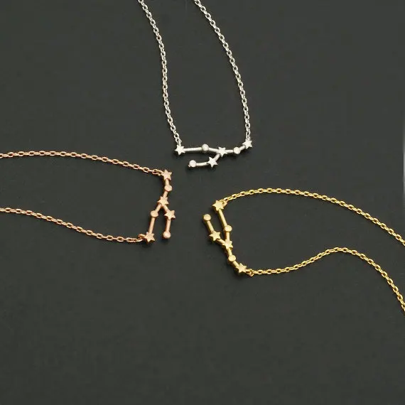 Ромашки 10 шт./лот Зодиака телец ожерелье Астрология Знак зодиака созвездие для