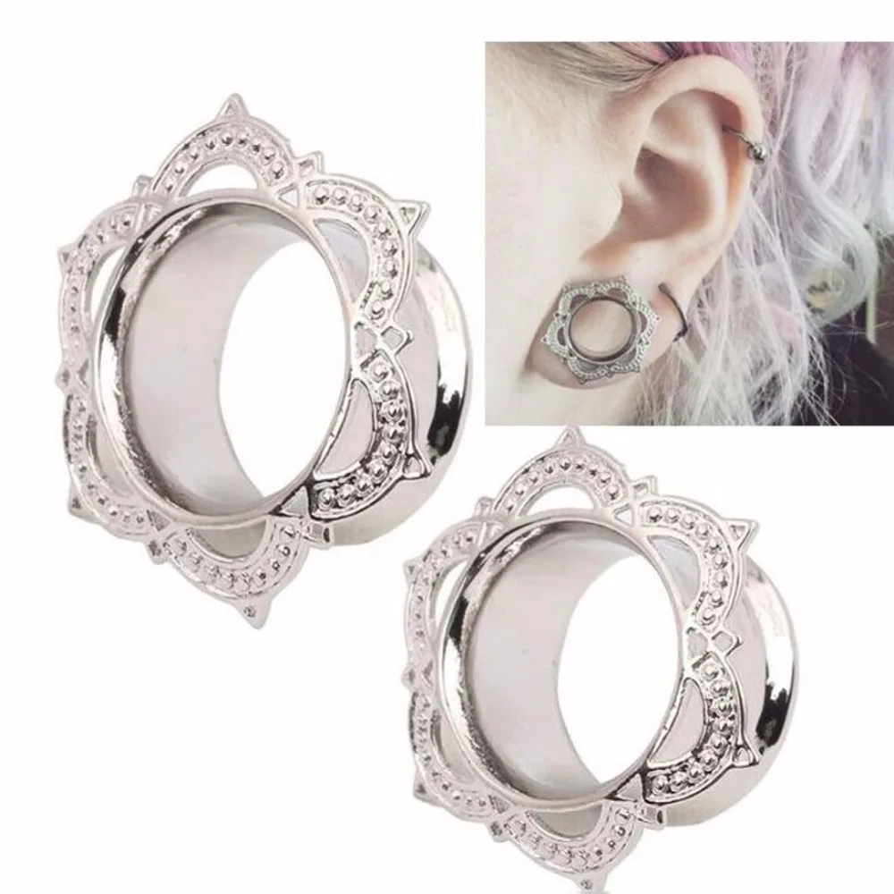 MOSRSA 2шт. растяжки для ушей пирсинг Ушные вкладыши серебра. Пронзительный тела.
