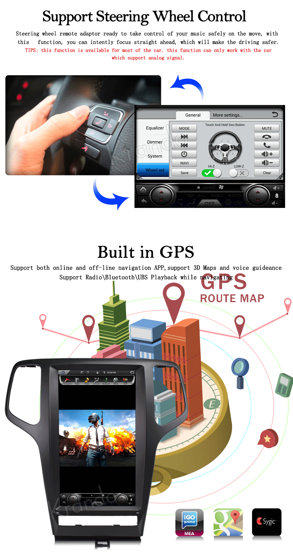 Krando Android 8,1 13," Tesla вертикальный экран автомобиля радио gps навигация для 2011-2013 JEEP Cherokee мультимедийная система wifi