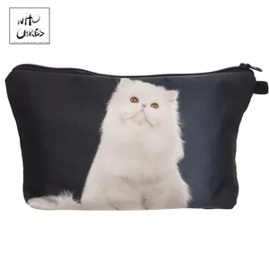 Косметичка с таинственным графическим принтом Who Cares, органайзер для туалетных принадлежностей, Карандаши для макияжа, несессер, косметичка