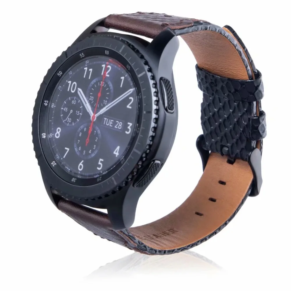 22 мм кожаный ремешок для часов Xiaomi Amazfit Pace Stratos браслет для huawei Watch GT Honor Magic Dream samsung 22 мм браслет