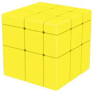 Cuber speed Qiyi зеркало зеленый/желтый 3x3x3 волшебный куб Qiyi зеленый/желтый 3x3 зеркальные блоки скоростной куб - Цвет: yellow