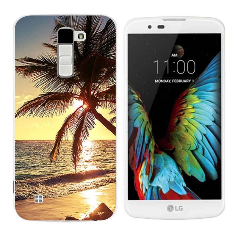 Мягкий ТПУ чехол для телефона LG K10 K 10 LTE K420N K430 K430DS 5 3 задняя крышка с принтом сосны |