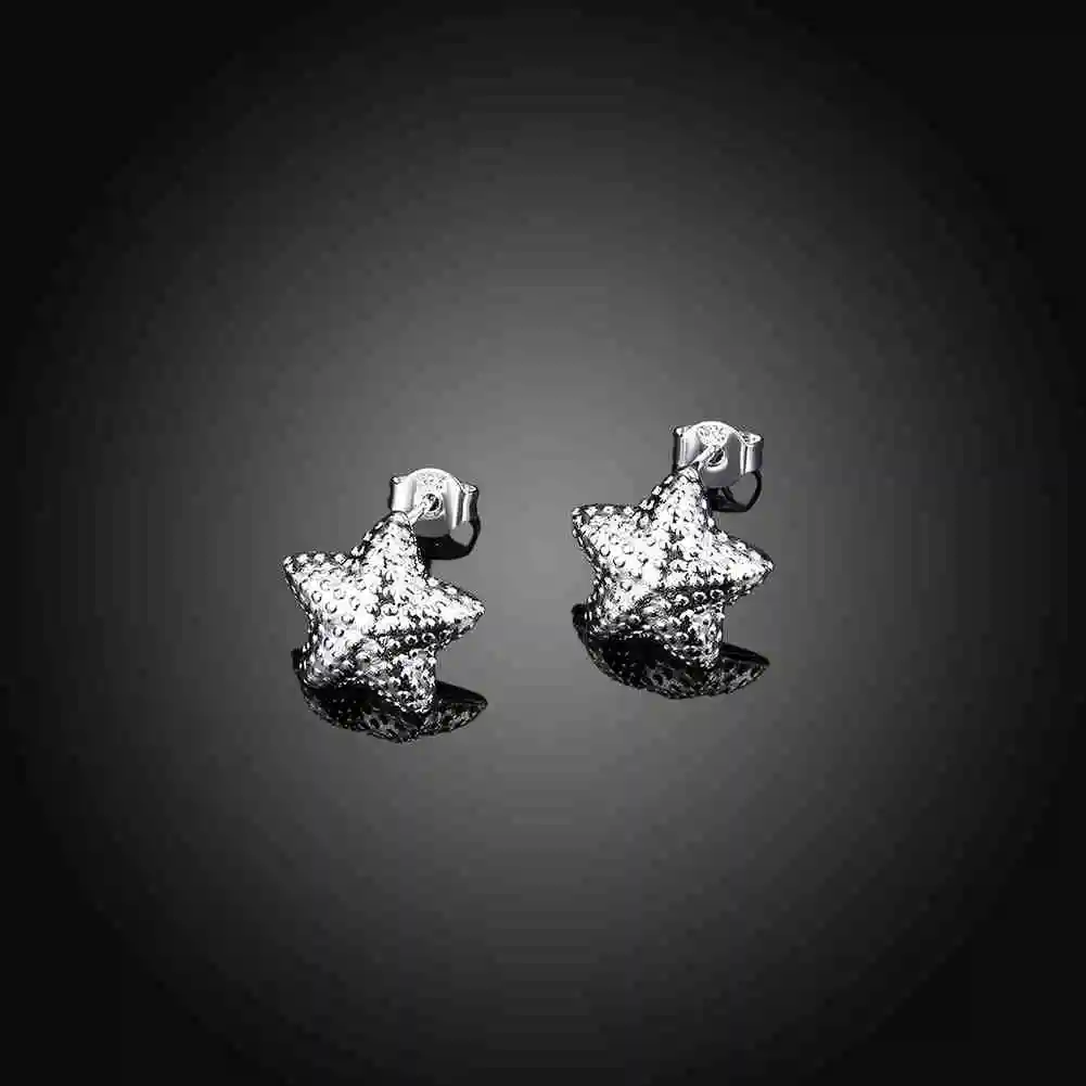 Хит продаж новые модные серебряные серьги ювелирные изделия матовые