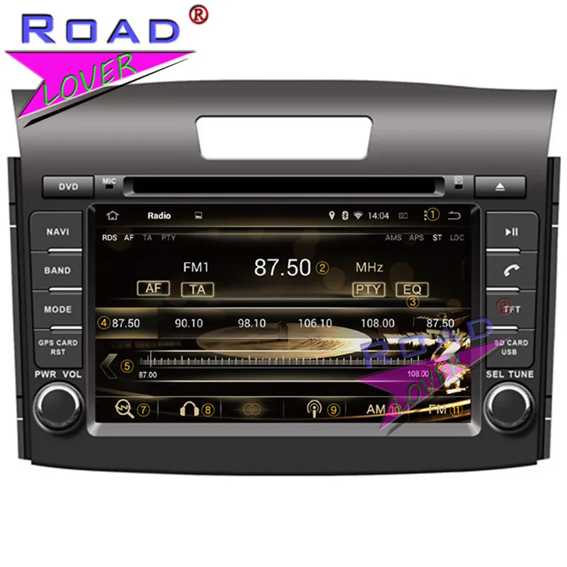 Автомагнитола Roadlover на Android 9 0 медиацентр DVD-плеер видео для Honda CRV 2012 стерео